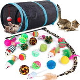 Speedy Panther collapsible cat tunnel provides indoor exploration and easy storage.