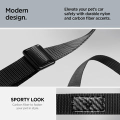 Spigen Universal 2-in-1 retractable seat belt nylon build with carbon fiber detailing