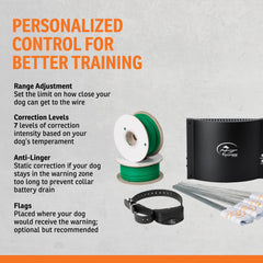 SportDOG boundary flags illustrate clear cues for training and boundary marking.