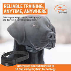 SportDOG NoBark SBC-R OLED display and controls enable easy adjustments