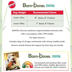 SPOT Bam-Bones massaging-center provides gentle gum relief during chewing