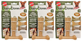 SPOT Bam-Bones Plus chicken-flavor chew toy, 4in, for durable chewing and dental massage.