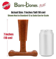 SPOT Bam-Bones Plus T Bone beef flavor infused for dog engagement