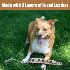 SPOT Leather Snake shows natural fused leather texture for durability.