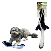 SPOT Skinneeez Skunk 23-inch full view shows a mess-free, durable play companion.