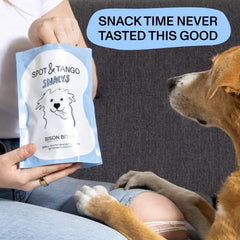 Spot & Tango Bison Bites single-ingredient 100% bison kidney treat for dogs.