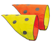 Spot The Dog! reflective bandana bib front view for daytime visibility during walks.