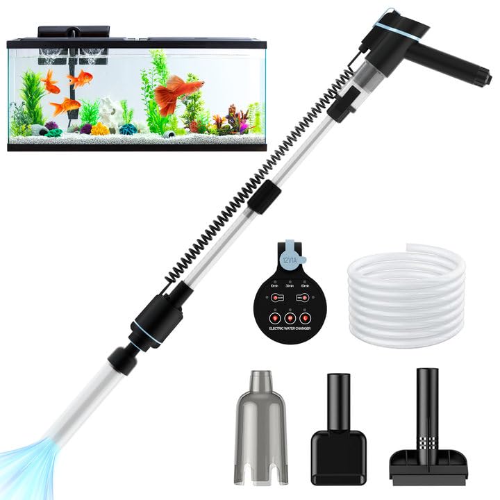 SPOWAY vacuum-gravel-cleaner demonstrates strong debris removal for a clearer, healthier tank.