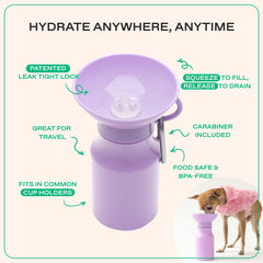 Springer by Springland easy squeeze action for quick hydration on outdoor walks.