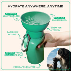 Springer Flip bottle features leak-proof design to prevent spills.