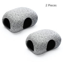 SpringSmart hideaway rocks feature smooth edges to protect fins during exploration.