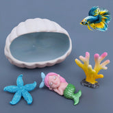 SpringSmart Ocean Theme Shell Cave, a cozy hiding spot for shy fish.