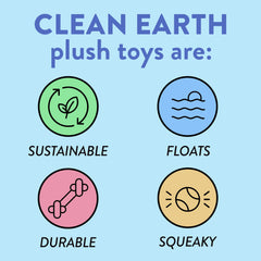 Spunky Pup Clean Earth llama toy made from recycled materials for eco-friendly play.