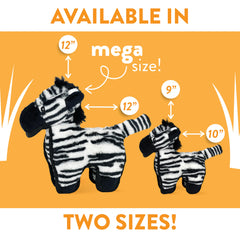 Spunky Pup MEGA Tough Zebra dog playtime closeup shows rugged construction in action.