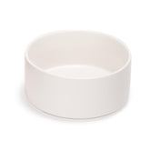 SPUNKYJUNKY 60oz ceramic dog bowl white with weighted base reduces tipping
