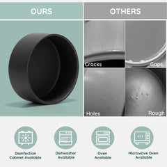 SPUNKYJUNKY 3.6-cup capacity bowls suitable for portions.