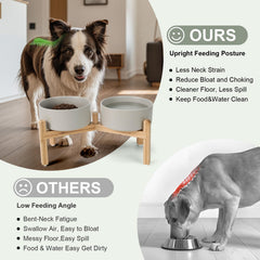 SPUNKYJUNKY stable non-slip design keeps bowls in place during lively mealtime.