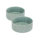 SPUNKYJUNKY tazón cerámico para perros y gatos, 28,7 onzas, Morandi verde, ideal para comida y agua.
