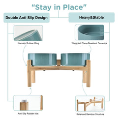SPUNKYJUNKY bowl with slip-proof pads ensures a stable feeding surface