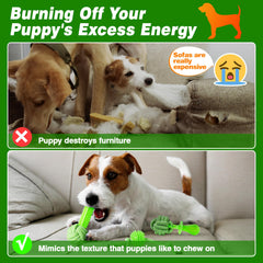 SQBG Puppy Toys 5 Pack relieves boredom with engaging textures for puppies.