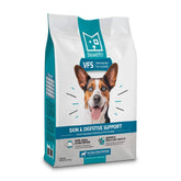 SquarePet VFS dry dog food bag front displaying premium ingredients for sensitive dogs.