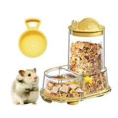 SQUSIMEI automatic hamster feeder front view with 21-ounce capacity for reliable meals.