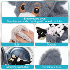 Sratte penguin squeaky toy for engaging fetch and teething fun