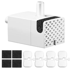 Srnona PLFF015 wireless pump closeup highlights ultra-quiet operation for PETLIBRO fountains.