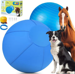 Srotek Herding Ball front-view blue boosts visibility for engaging fetch and play.
