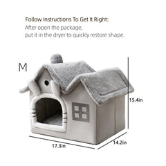Srutirbo luxury double roof dog house side view highlighting stable non-slip bottom.