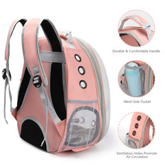 SSAWcasa Bird Backpack Carrier stainless tray aids quick cleaning and hygienic meals on travel.