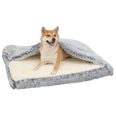 SSAWcasa dog bed cover cave offers a cozy, secure shelter for calm naps.