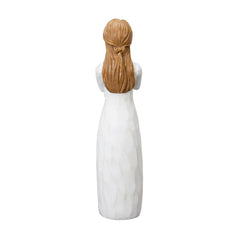ST.LORIAN Angel of Friendship cat memorial figurine side profile emphasizes serene symbolism