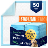 Stack Man dog pads 34x36 with quick-dry surface for mess-free potty training
