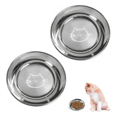 Stainless-Steel Cat Bowls bottom-pattern shows durable, everyday feeding design.
