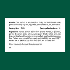 Standard Process Feline Enteric Support tablets close-up highlighting easy-to-dose format for digestive care.