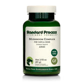Standard Process Mushroom Complex powder for dogs and cats supports immune health with beta-glucans.