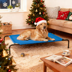 STARLATTA elevated dog bed legs with non-slip feet prevent wobble during play