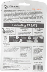 Starmark Everlasting dental chew bacon medium in ball demonstrates enrichment potential.
