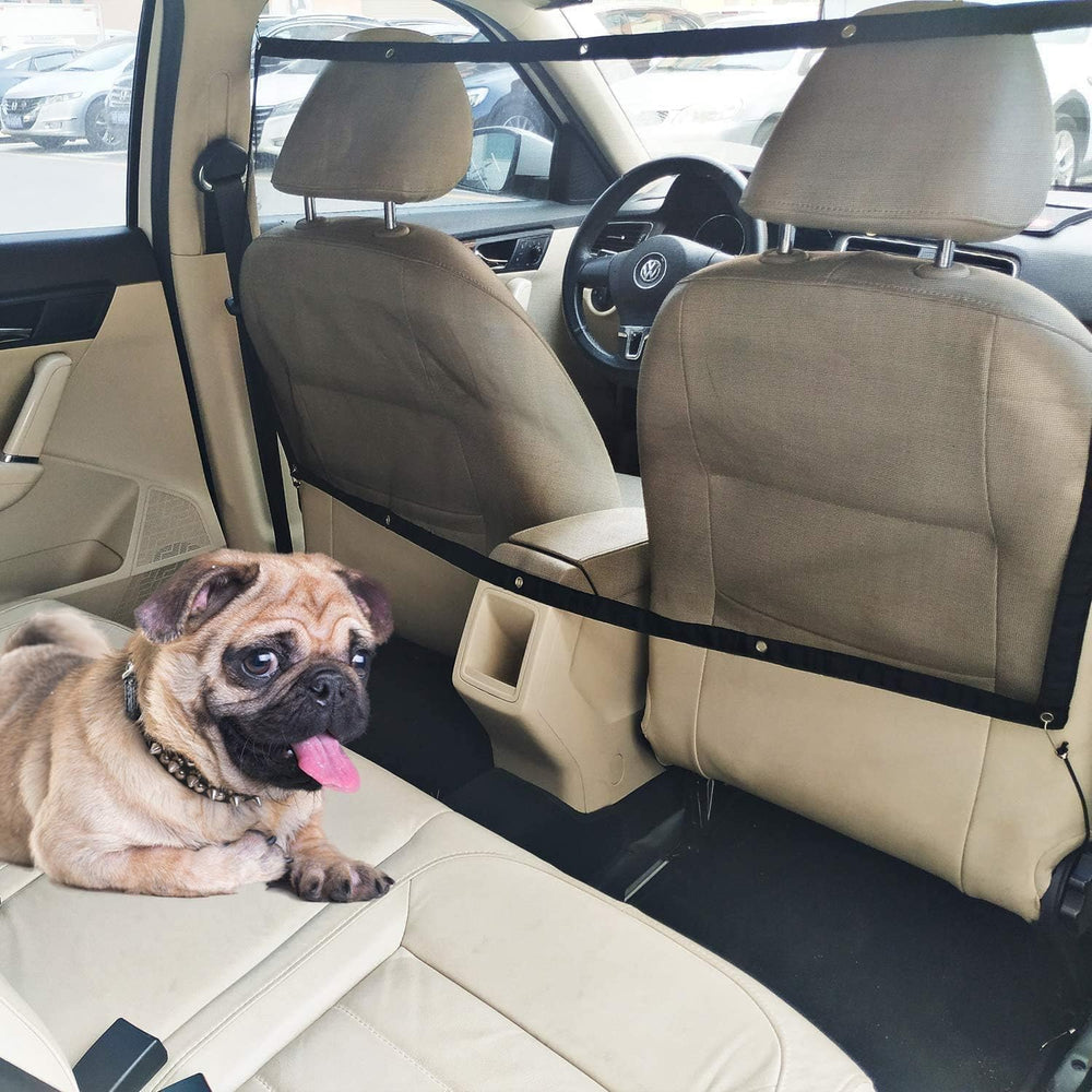 STARROAD-TIM dog car barrier backseat mesh keeps pets contained for safer drives