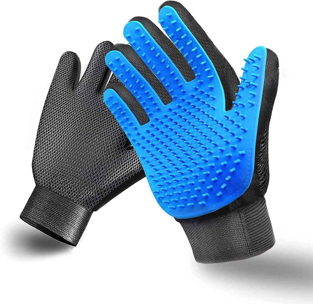 STARROAD-TIM pet grooming glove front view for gentle deshedding and massage.