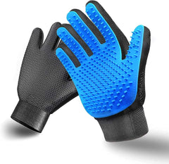 STARROAD-TIM pet grooming glove front view for gentle deshedding and massage.