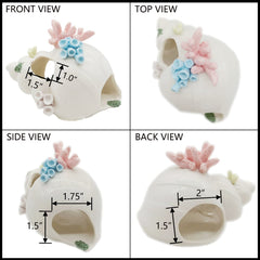 Starryfill Betta tank decoration shows odorless ceramic beauty for freshwater or saltwater.