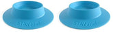 STAYbowl tip-proof bowl for guinea pigs in sky blue keeps kibble off cage floor