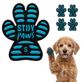 steady-paws anti-slip paw grips closeup showing slim traction for hardwood floors.