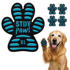 Steady Paws anti-slip paw grips close-up showing secure adhesion for better traction on tile.