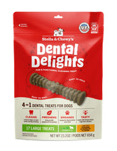 Stella & Chewy's Dental Delights bag front with dog dental care emphasis
