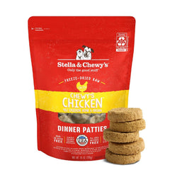 Stella & Chewy's packaging highlights premium USA-made, small-batch nutrition.