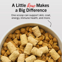 Stella & Chewy's ingredients closeup highlights 95% lamb and organ content for nutrient-dense meals