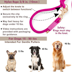 Sticks N' Bones Co Hands Free Dog Leash — Adjustable 4.3–7.5 ft, Dual Handle, 2-Dog Compatible